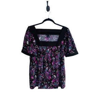 5 for $30 H&M Floral Print Top Multicolored Women’s Size Large Excellent EUC